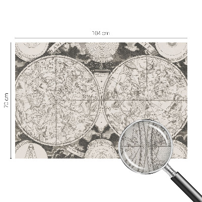 Removable wall mural wallpaper Star map