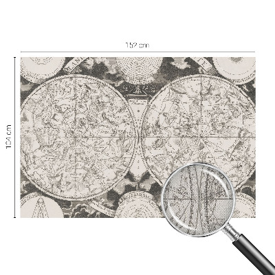 Removable wall mural wallpaper Star map