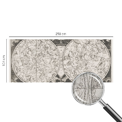 Removable wall mural wallpaper Star map