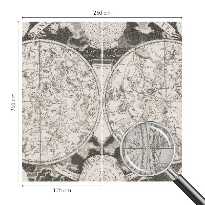 Removable wall mural wallpaper Star map
