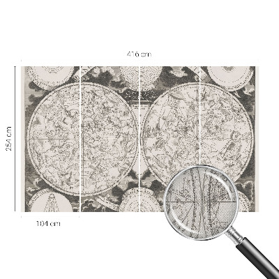 Removable wall mural wallpaper Star map