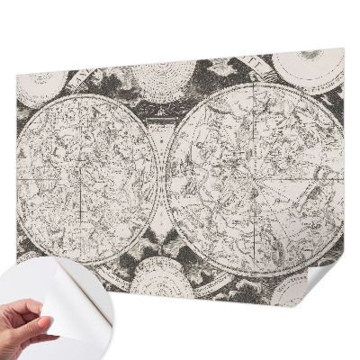 Removable wall mural wallpaper Star map