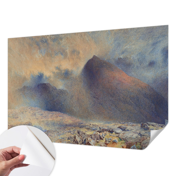 Peel and stick wall mural for bedroom Mountain landscape