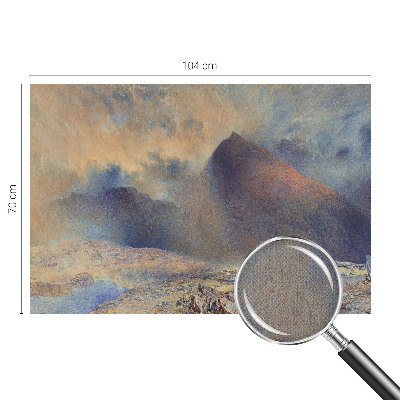 Peel and stick wall mural for bedroom Mountain landscape