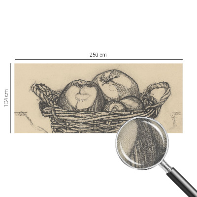 3D photo wallpaper mural Fruit basket
