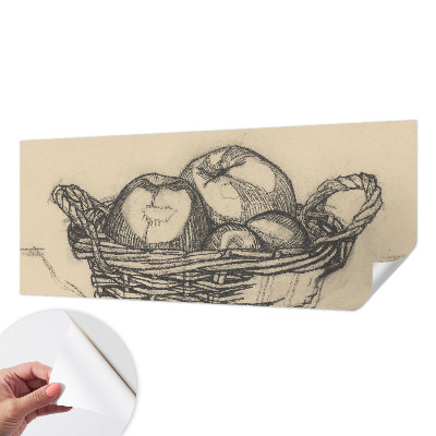 3D photo wallpaper mural Fruit basket