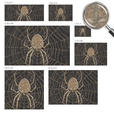 Children's wall mural Spider's web
