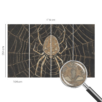 Children's wall mural Spider's web