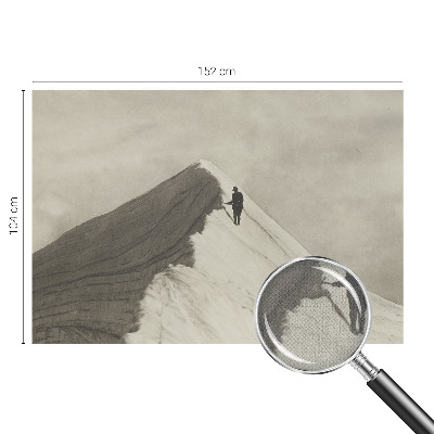 Baby room wall mural featuring a lone climber design
