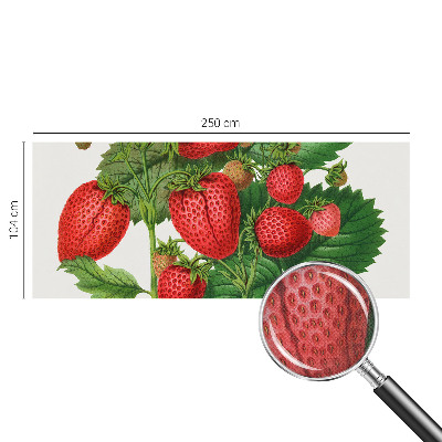 Peel and stick wallpaper mural with a summer fruits design