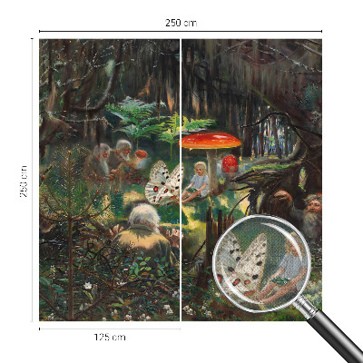 Self-adhesive wall mural Fairytale forest