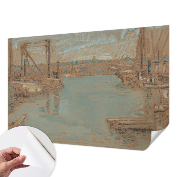 Removable wall mural wallpaper Port views