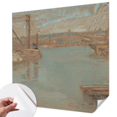 Removable wall mural wallpaper Port views