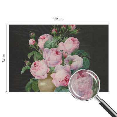 3D wall mural with a floral elegance design