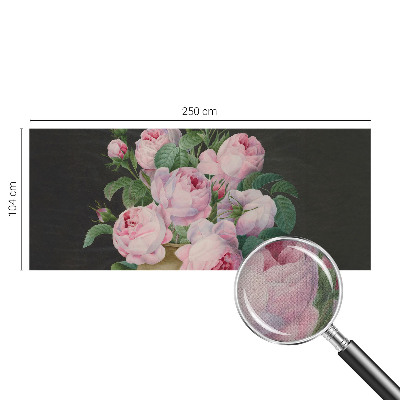 3D wall mural with a floral elegance design