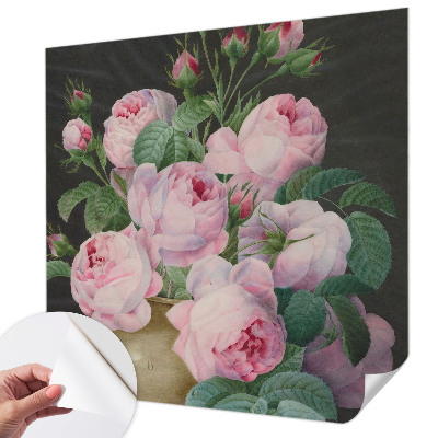 3D wall mural with a floral elegance design