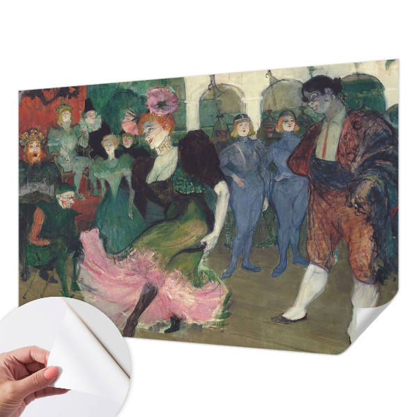 Peel and stick wall mural for bedroom featuring a ballroom dancing scene