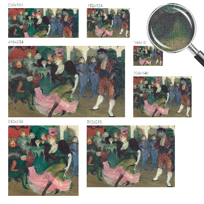 Peel and stick wall mural for bedroom featuring a ballroom dancing scene