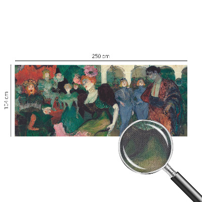 Peel and stick wall mural for bedroom featuring a ballroom dancing scene