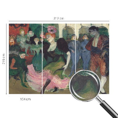 Peel and stick wall mural for bedroom featuring a ballroom dancing scene