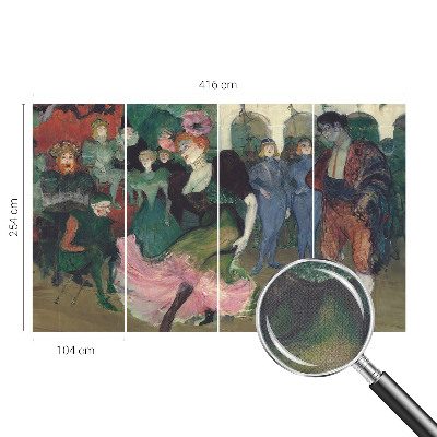 Peel and stick wall mural for bedroom Ballroom dancing