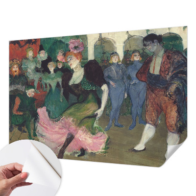 Peel and stick wall mural for bedroom featuring a ballroom dancing scene
