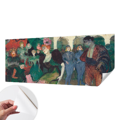Peel and stick wall mural for bedroom featuring a ballroom dancing scene