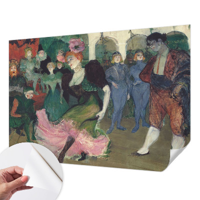 Peel and stick wall mural for bedroom featuring a ballroom dancing scene