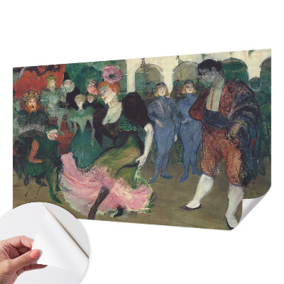 Peel and stick wall mural for bedroom featuring a ballroom dancing scene