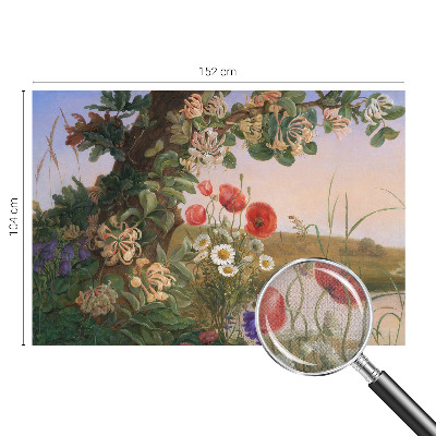 Peel and stick wallpaper mural Floral idyll