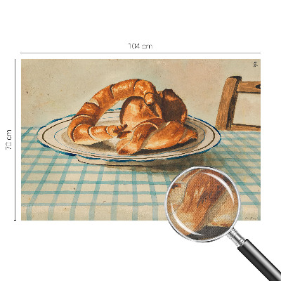Self-adhesive photo wallpaper with a kitchen baked goods design