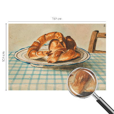 Self-adhesive photo wallpaper with a kitchen baked goods design