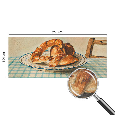 Self-adhesive photo wallpaper with a kitchen baked goods design