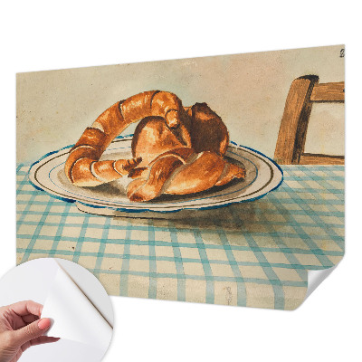 Self-adhesive photo wallpaper with a kitchen baked goods design