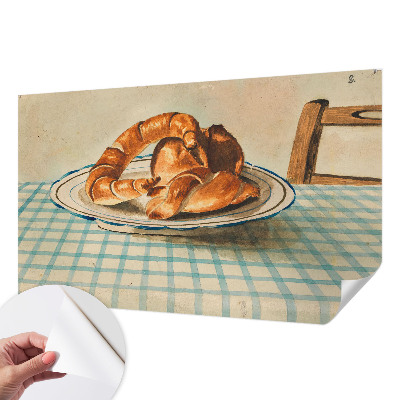 Self-adhesive photo wallpaper with a kitchen baked goods design