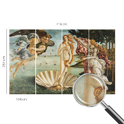 Children's wall mural featuring Botticelli's 