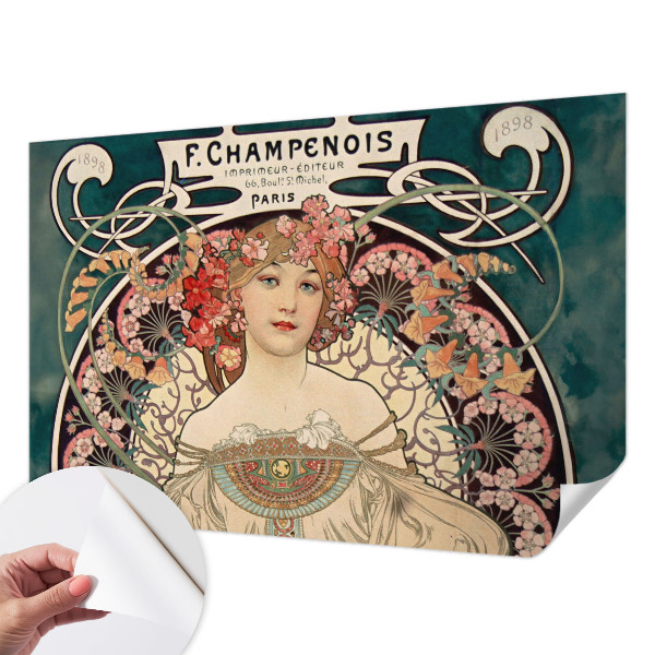 Peel and stick wallpaper mural Floral symmetry