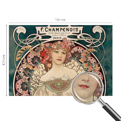 Peel and stick wallpaper mural Floral symmetry