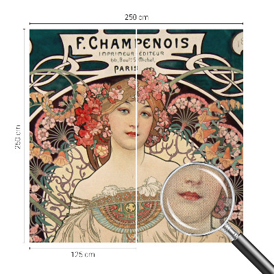 Peel and stick wallpaper mural Floral symmetry