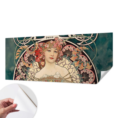 Peel and stick wallpaper mural Floral symmetry