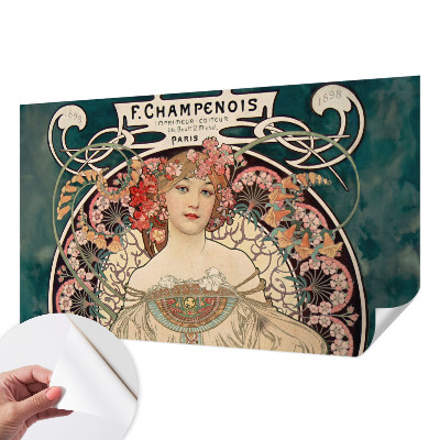 Peel and stick wallpaper mural Floral symmetry