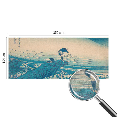 Peel and stick wall mural for bedroom featuring a sea scene