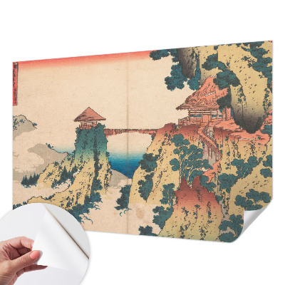 3D wall mural featuring a picturesque landscape