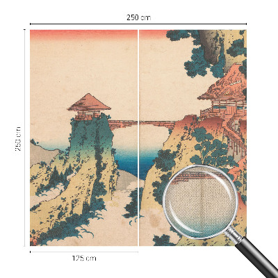 3D wall mural featuring a picturesque landscape