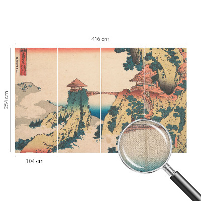 3D wall mural featuring a picturesque landscape