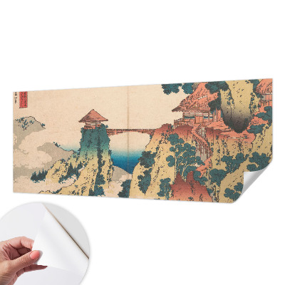 3D wall mural featuring a picturesque landscape