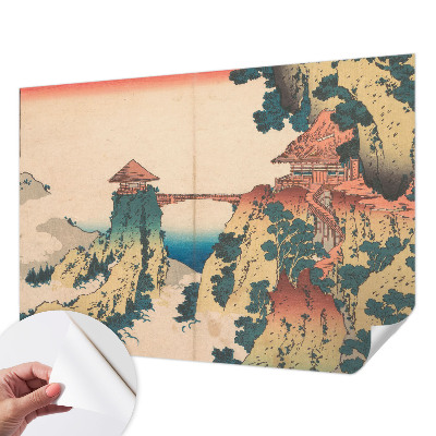3D wall mural featuring a picturesque landscape