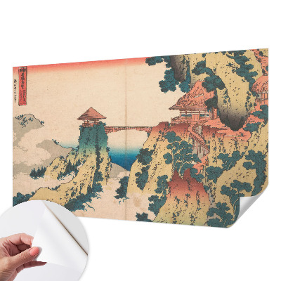 3D wall mural featuring a picturesque landscape