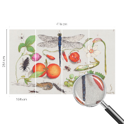 3D photo wallpaper mural Nature illustration
