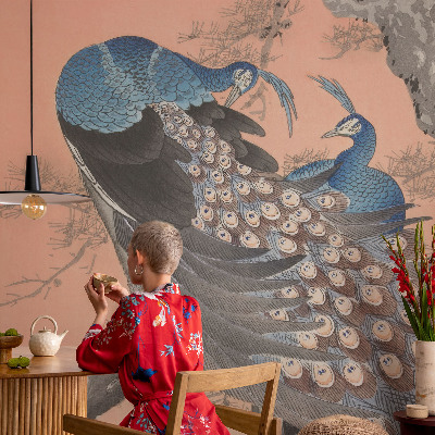 Self-adhesive wall mural Peacock elegance